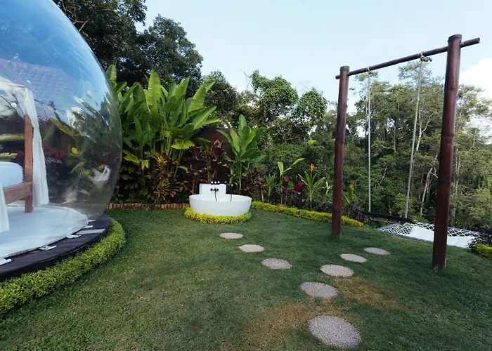 Otel Bubble 7 - Cozy Bubble Retreat White Bath Ubud Tampaksiring