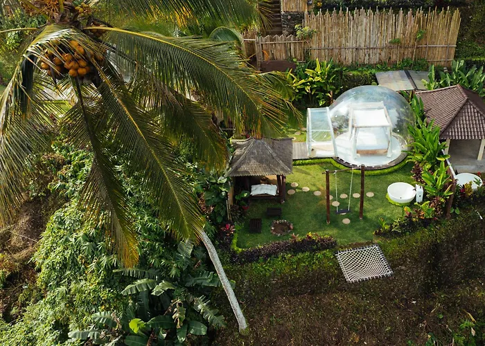 Otel Bubble 7 - Cozy Bubble Retreat White Bath Ubud Tampaksiring